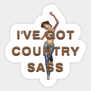 Country Sass Sticker